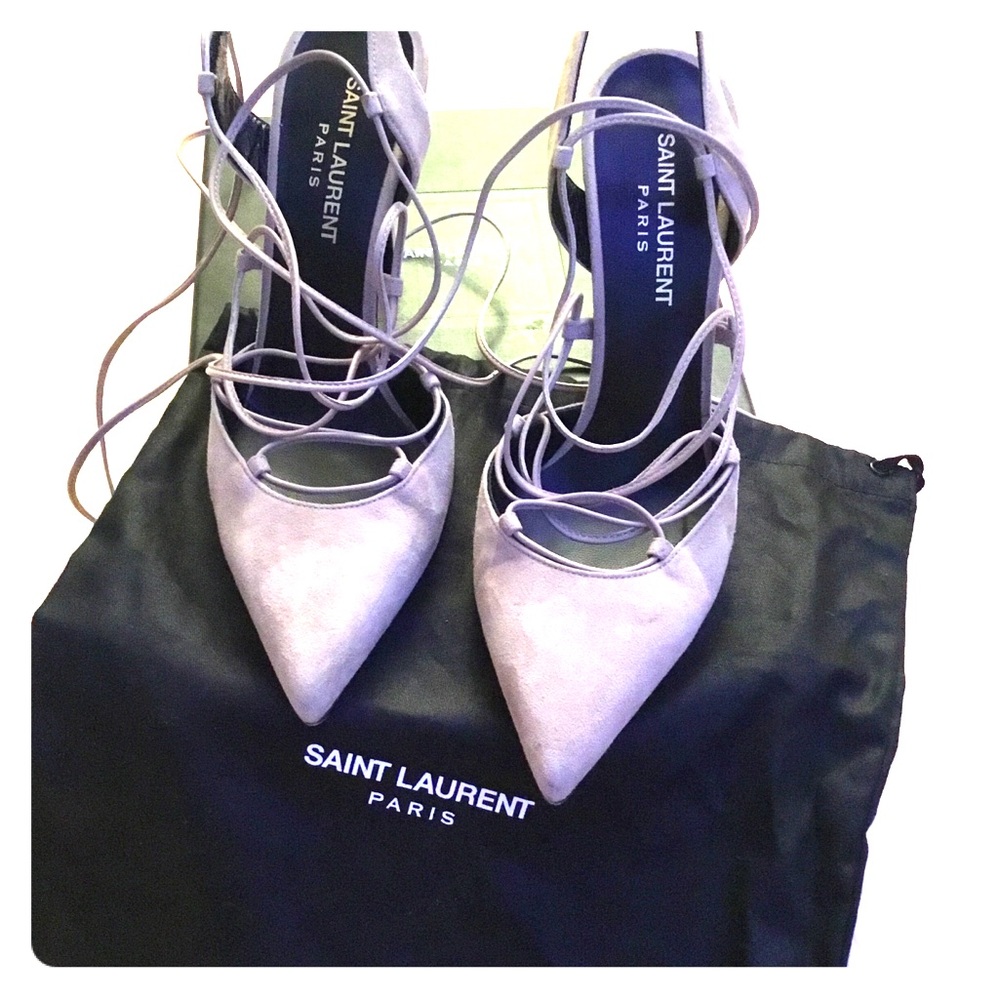 Saint Laurent Suede Paris pump - Picture 2 of 8